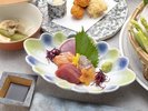 料理長おまかせのお造り三種盛