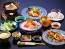 【岬コース】迷ったらこれ!当館人気No.1のスタンダード。函館・椴法華の「海の幸」を厳選した全10品です。
