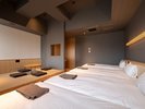 【1室限定】【グループルーム】 最大6名様でのご宿泊が可能な広々フォースルームです。シャワー・トイレ付