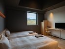 【1室限定】【ユニバーサルツイン】 広々としたゆとりのあるツインルームです。 ユニットバス付