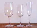 ワイングラスは白ワイン用、赤ワイン用、シャンパン用の3種類をご用意しております。割れないアクリル製