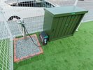 【ドッグラン】ワンちゃん用の手洗い場や、飼い主様用のチェアも設置しています。