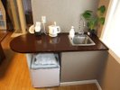 各お部屋に設置された、ミニキッチン?、冷蔵庫も付いてます