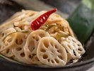 【朝食(日替わりメニュー)】蓮根漬物