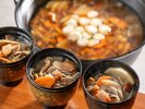 【朝食(日替わりメニュー)】けんちん汁・そば