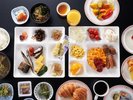 【朝食バイキング】フレッシュな食材を使い、富山の郷土料理をはじめ和洋折衷メニューを取り揃えました