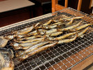 【朝食バイキング一例 七輪焼き ししゃも】骨ごと食べられる、高タンパク・低脂質な健康食材です