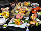 *和牛会席一例/上州牛の特製ステーキと季節の会席料理