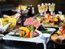 *和牛会席一例/上州牛の特製ステーキと季節の会席料理