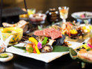 *和牛会席一例/上州牛の特製ステーキと季節の会席料理