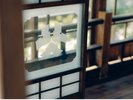 障子の意匠が印象的なお部屋。
