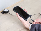 ライトニングケーブル・タイプC・マイクロUSBが一体になった充電器(全客室に備え付けております)