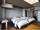 【モダンツインルーム】設えにこだわったお部屋でワンランク上のご滞在を。