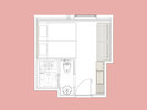 2 Beds Room w/sofa(客室によって左右反転している場合がございます)