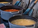 【朝食・一番出汁の味噌汁】こだわりのお味噌汁にスープも2種類ご用意