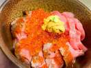 若旦那が作る「痛風丼」(一例)