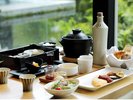 【朝食】外の景色を愉しみながらお召し上がりいただけます。