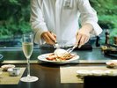 【夕食】料理人の匠な手さばきで焼き上げる鉄板焼きコース
