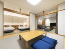 【客室温泉付き・リビング付き和洋】靴を履いたままご利用いただける洋タイプのお部屋