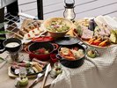 【BBQ】上質で華やかな食材が並ぶ、贅沢仕様のバーベキュー(一例)
