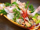 別注料理:お刺身舟盛り