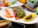 焼物:鰆の惣味噌焼、季節の添えとともに
