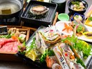 【関アジ会席】おおいた和牛しゃぶしゃぶ&関アジ姿作りが二大メインの特選会席