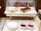 朝食ビュッフェ