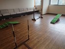 室内ドッグランのアジリティー