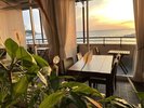 2階ドッグカフェから夕陽!