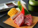 黒毛和牛の網焼き