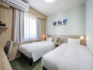 ツイン:シングルベッド使用。お2人でゆっくりとおくつろぎいただけます。