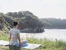 海を前にリラックスタイム。
