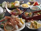 10周年 カニ刺・すき鍋・しゃぶしゃぶ/一例