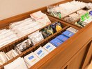急な出張にも手ぶらでOK。アメニティーコーナー