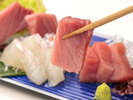 脂ののったマグロ中トロ