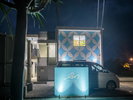 ライティングが美しいランズコンドホテルの外観