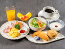 朝食(洋食セットイメージ) 「和食」または「洋食」よりお選びください