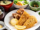 【ランチメニュー】アジフライと唐揚げ定食〜松浦といえば「アジフライ」!