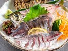 【ディナーメニュー】活アジの刺身