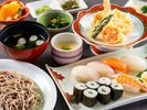【ディナーメニュー】寿司そば御膳