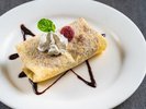 【ディナーメニュー】生チョコアイスのクレープ包み