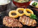 【ディナーメニュー】イベリコ豚のグリルステーキ定食
