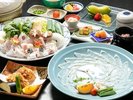 【ふぐ会席スタンダード】冬季限定!はつしろこだわりの「ふぐ」を、ふぐ刺しから鍋までボリューム満点で。