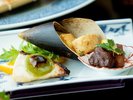 【お料理一例】口に入れると香ばしい味わいがフワッと広がる焼物。