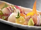 【夕食一例】お刺身盛り合わせ