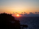 ラウンジからの夕陽