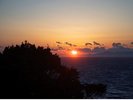 ラウンジからの夕陽