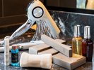 ドライヤーやヘアオイルなども全室に完備