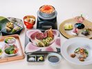 【春】「春の特選スイーツ」「鮭といくらの土鍋ご飯」付き特別会席(※画像はイメージです)